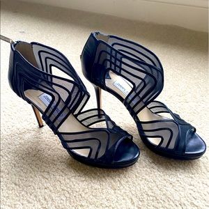 Jimmy Choo Miles Leather and Mesh heels 41